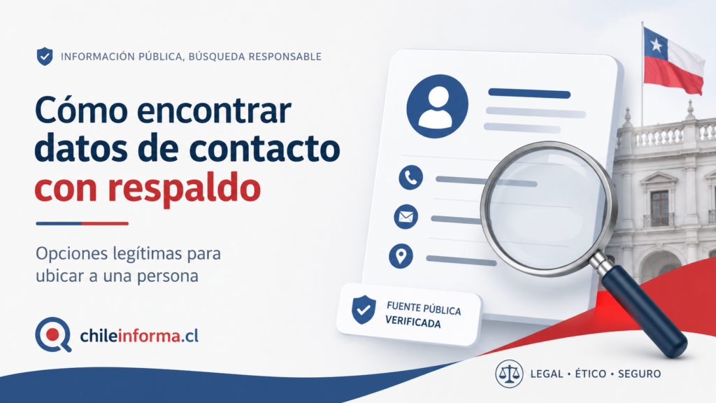 Buscar a una persona por Nombre y Apellido en Chile