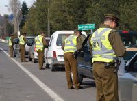 Carabineros controlando
