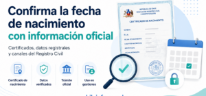 fecha de nacimiento por el Registro Civil