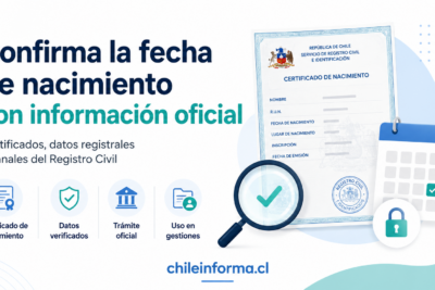 fecha de nacimiento por el Registro Civil