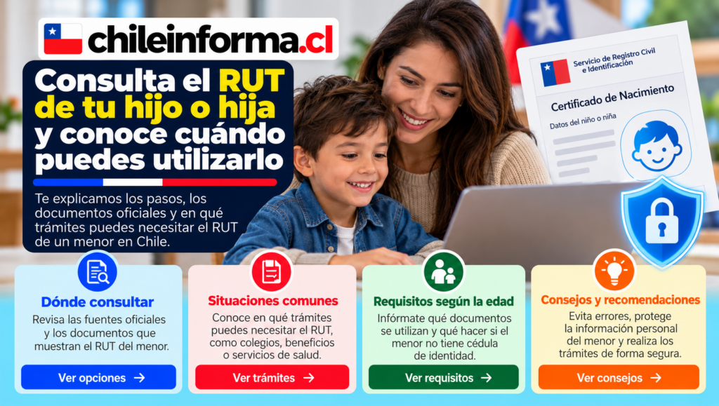 saber el RUT de mi hijo en Chile