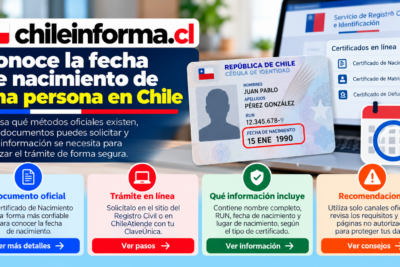 saber la fecha de nacimiento por nombre o RUT