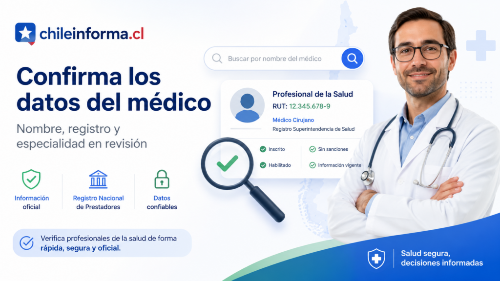 Cómo saber el RUT de un médico por su Nombre