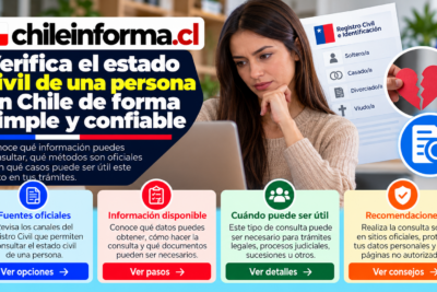 Guía para verificar el estado civil de una persona en Chile mediante fuentes oficiales