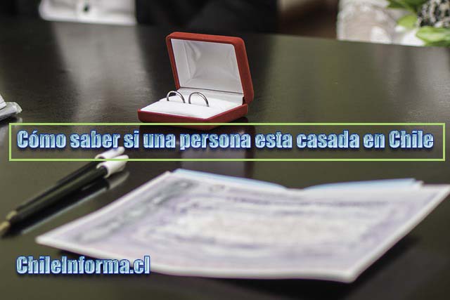 Saber si una persona esta casada