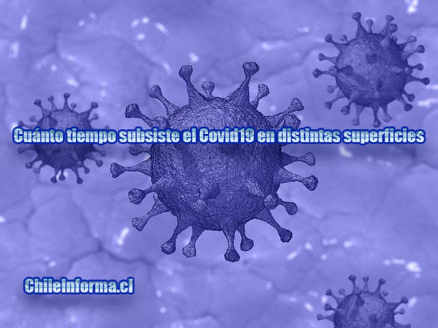 CUÁNTO TIEMPO SOBREVIVE EL VIRUS EN UNA SUPERFICIE
