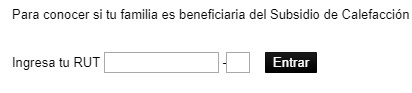 Bono calefacción