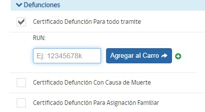 saber el RUT de una persona fallecida