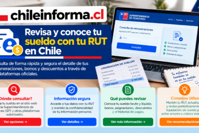 Consulta de remuneraciones y liquidación de sueldo en línea en Chile