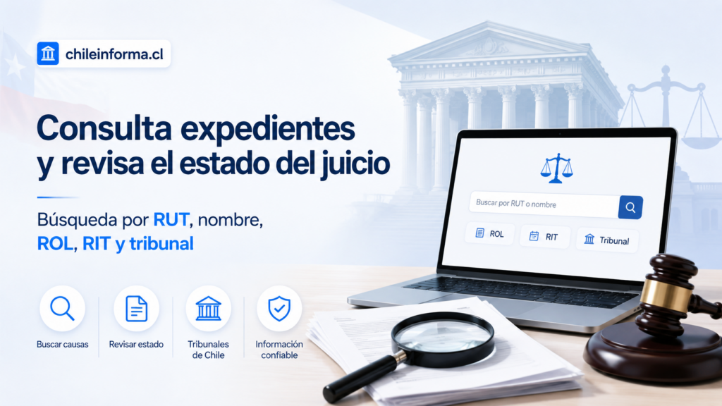 Buscar causas judiciales por RUT o Nombre