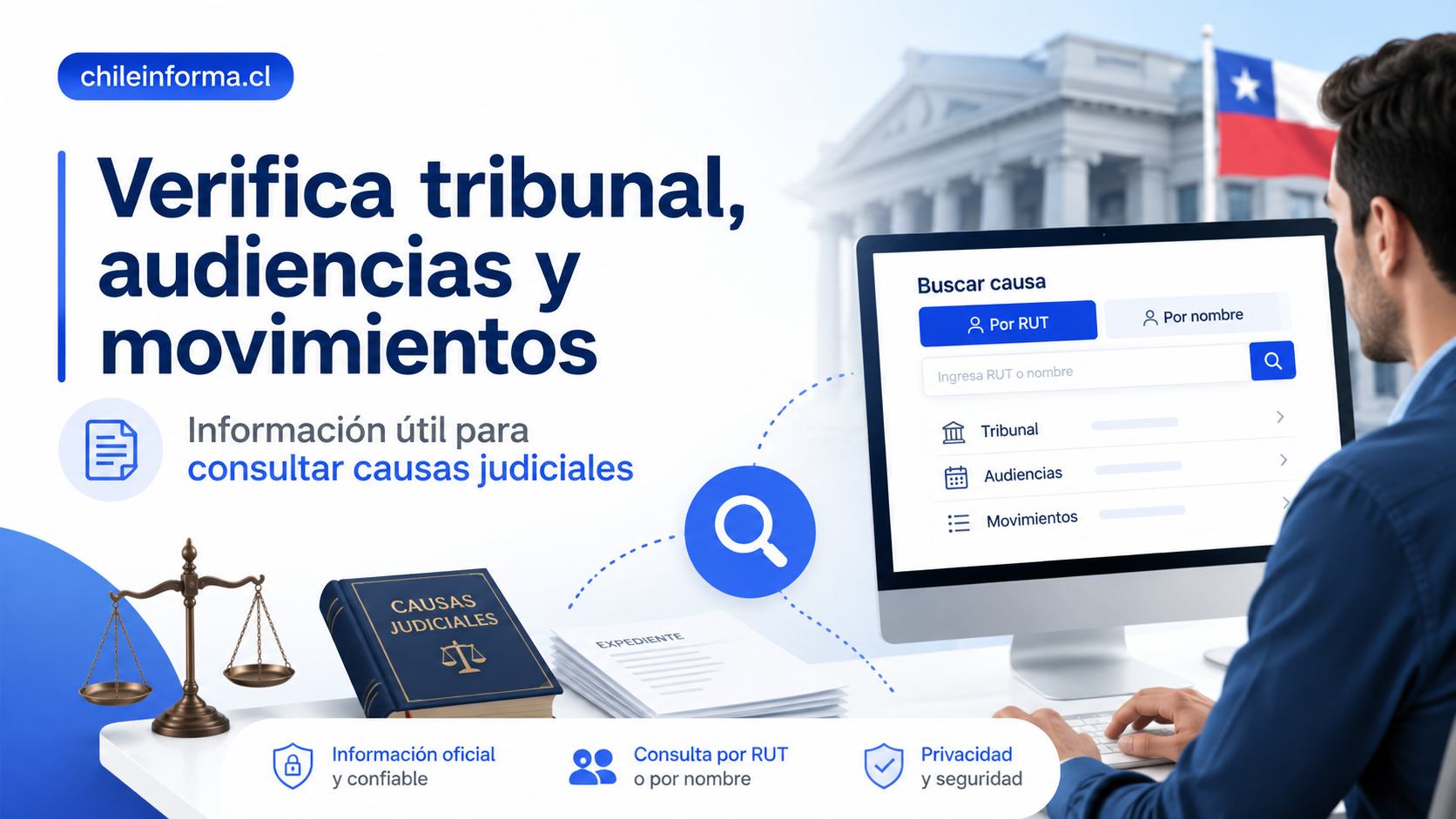 Cómo revisar las causas propias con ClaveÚnica