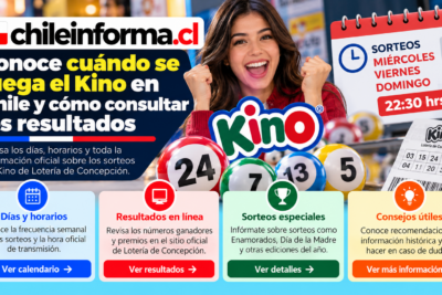 Fechas de los sorteos del Kino en Chile