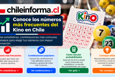 Estadísticas históricas del Kino en Chile con números frecuentes y combinaciones