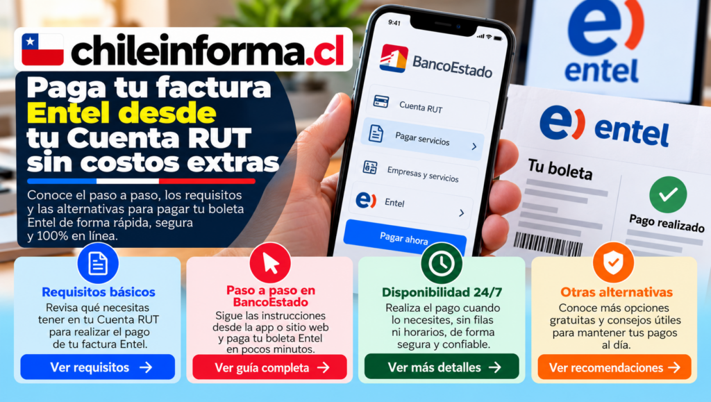 pagar la boleta de Entel con Cuenta RUT