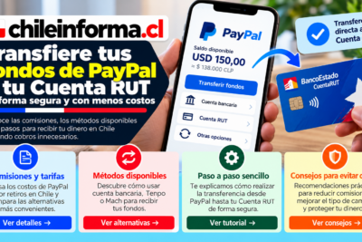 retirar dinero de PayPal a Cuenta RUT