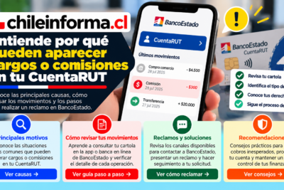 Cuenta RUT cobra comisiones sin saldo