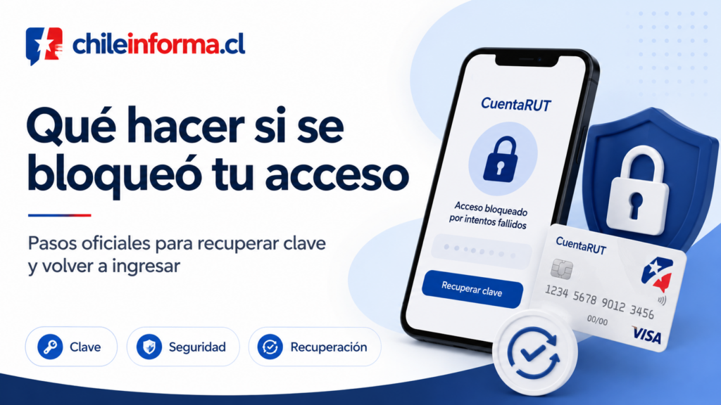 Recuperar Cuenta RUT bloqueada por intentos fallidos de clave