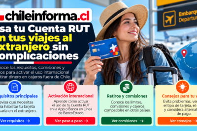 retirar dinero de Cuenta RUT en el extranjero
